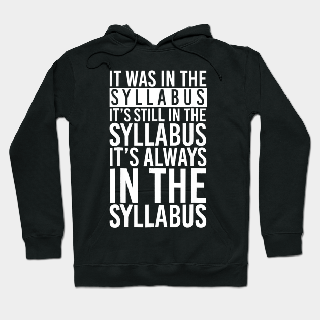 syllabus t shirt